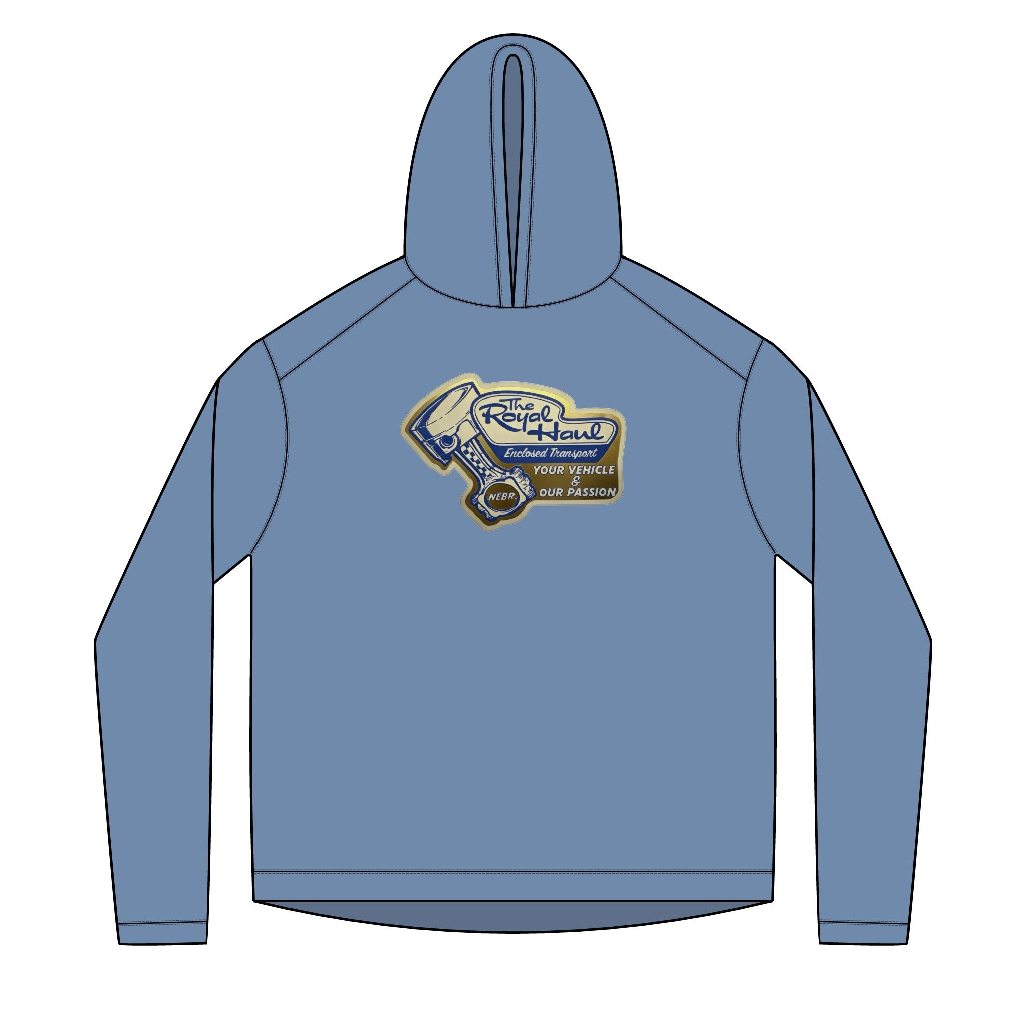 Solar Hoodie - “The Royal Haul” Vintage Piston Logo