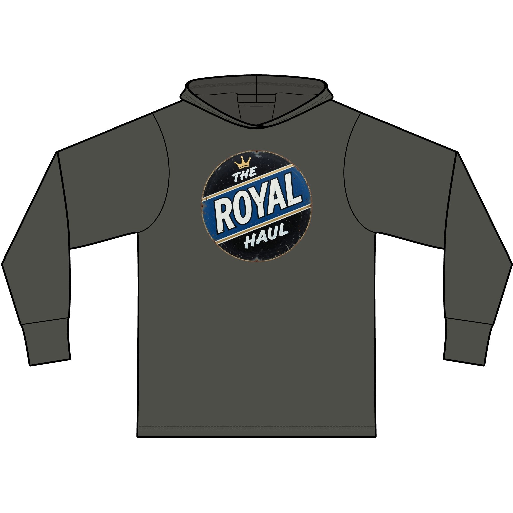 The Royal Haul Hoodie Vintage Round Logo