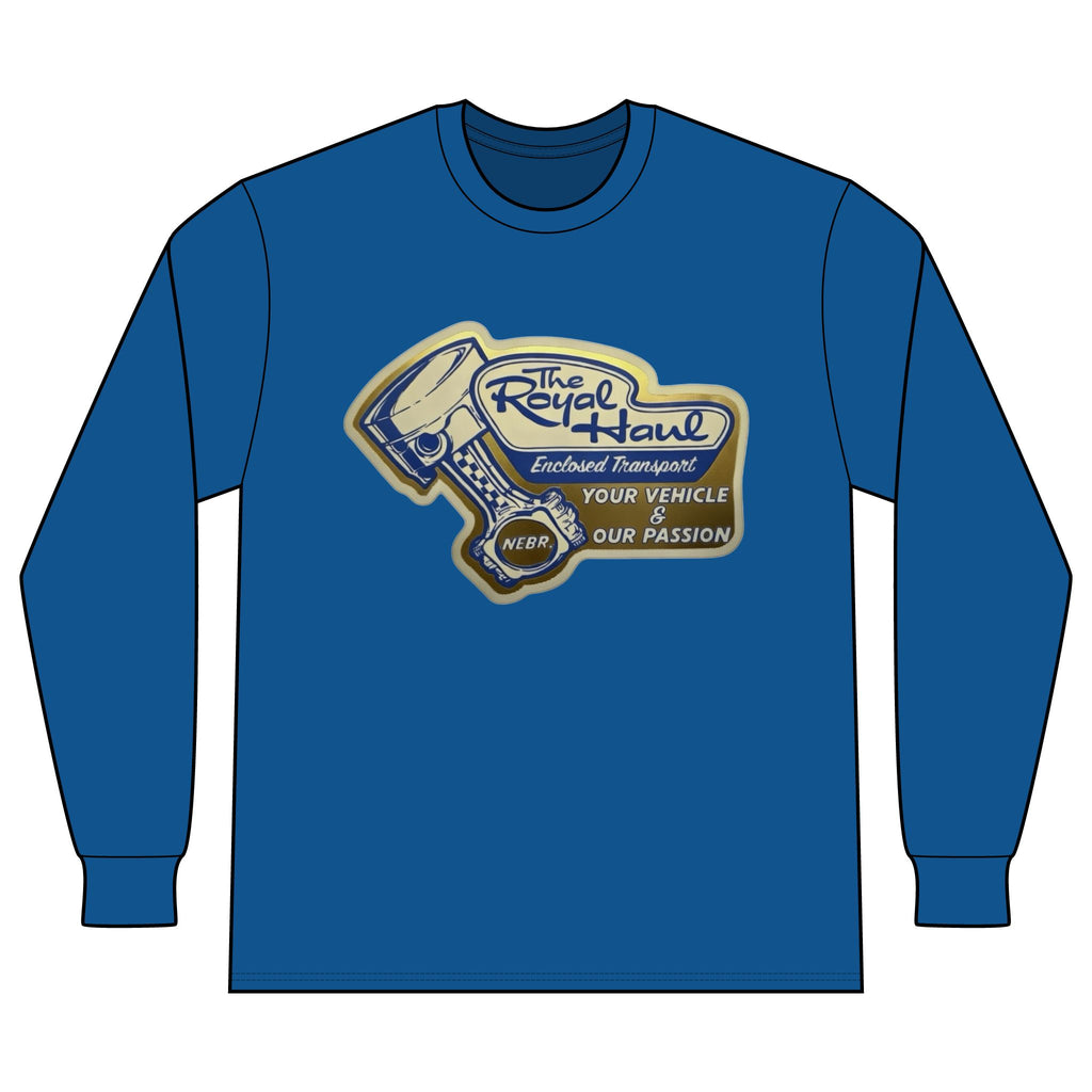 Long Sleeve T-Shirt — 'The Royal Haul' Vintage Piston Logo